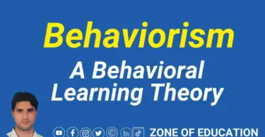 Behaviorism A Behavioral Learning Theory