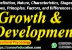 Growth and development refer to the physical, cognitive, emotional, and social changes that occur throughout an individual's lifespan.