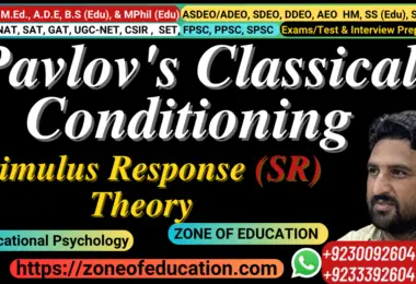 Pavlov’s Classical Conditioning (S-R Theory) Psychology (Educational Psychology)