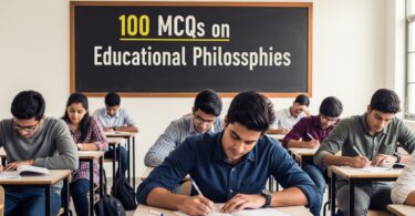 100 MCQs on Educational Philosophies.