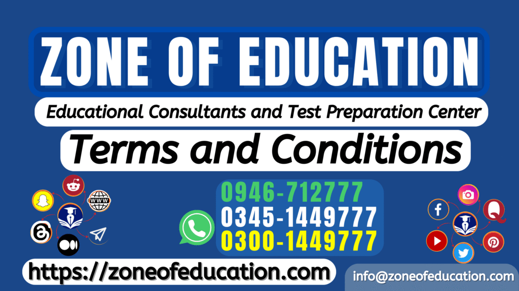 Zone of Education Terms and Conditions