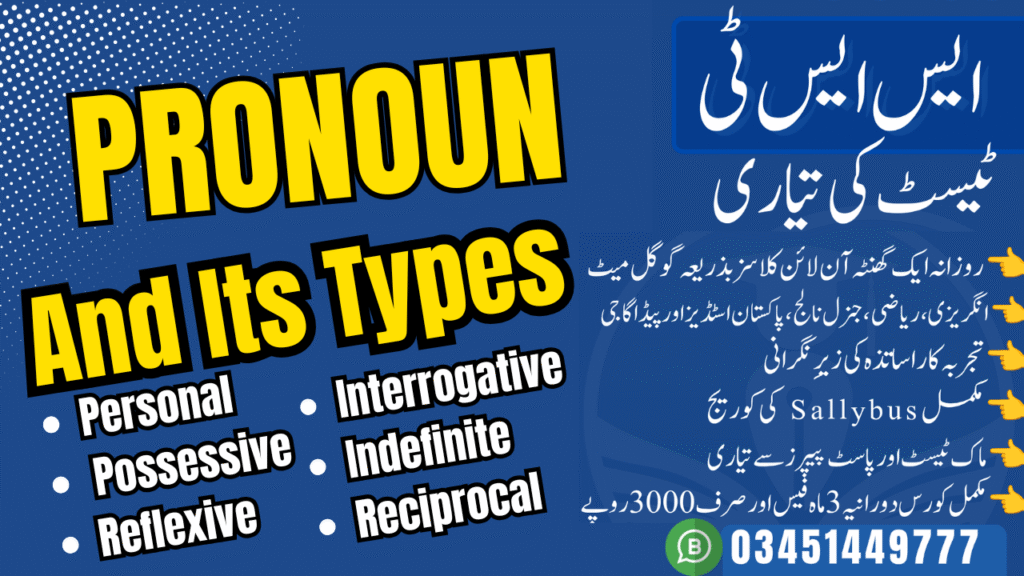 Pronoun and Types of Pronoun